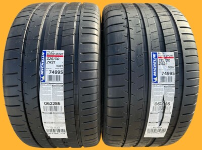 Set of TWO BRAND NEW 325/30ZR21 108Y Michelin Pilot Super Sport