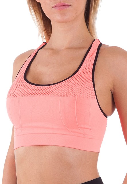 peach sports bra