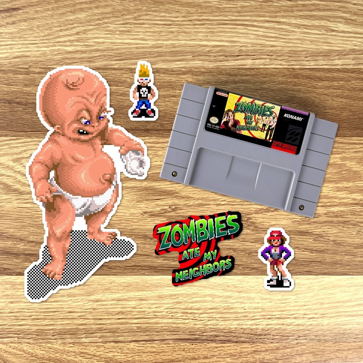 Zombies Ate My Neighbors Stickers ZAMN Nintendo SNES Pixel Art 39