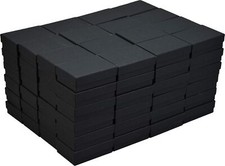 JPB Matte Black Cotton Filled Jewelry Box 32 Case of 100 3.125 inches x 2....