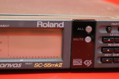 USED Roland SC-55 sc55 Sound Canvas Module Rack Synth MIDI U1561