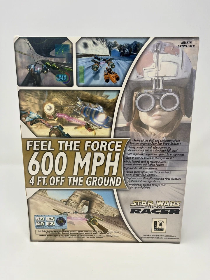 Star Wars Episode 1 Racer PC CD ROM BIG BOX - Image 3 of 4