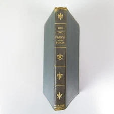 The Two Dianas Book Antique by Alexandre Dumas Black Gold Details Thomas Nelson