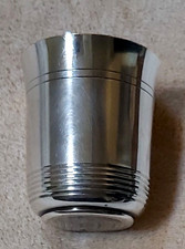 Timbale Vintage en Métal argenté poinçon d'orfèvre Leclère et Noël