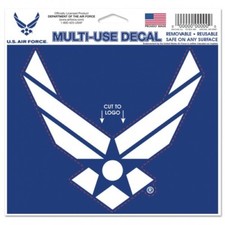 4" x 4" U.S. Air Force Multi-Use Decal   Removable, Reusable Vinyl Sticker