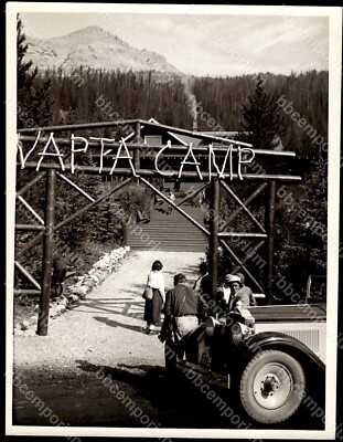 Entrance to historic Wapta camp, Canada 6.5'' x 8.5'' Type 1 Photograph E734