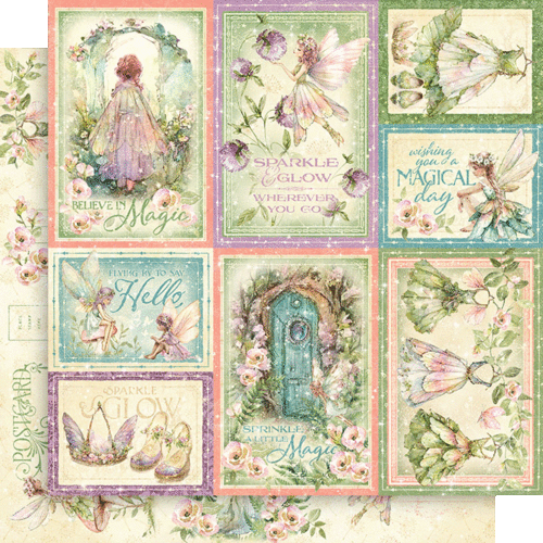 GRÁFICO 45 "BOUTIQUE DE HADAS" 12x12 PAQUETE DE PAPEL HADAS CAPRICHOSAS LUGAR DE SCRAPJACK - Imagen 5 de 13