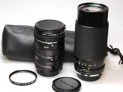 RMC Tokina 80-200mm F4 + Macro Tube / Tele 2x f. Minolta MD