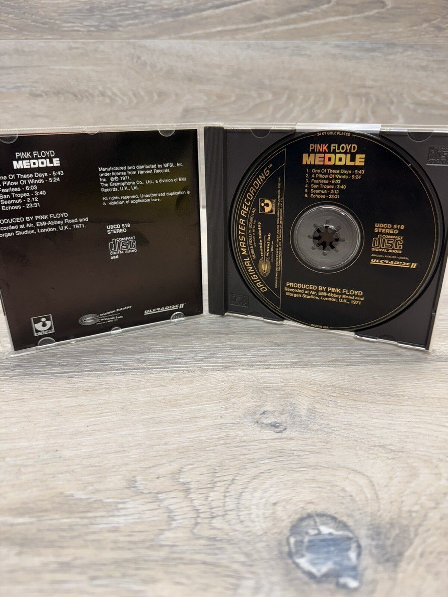 Pink Floyd Meddle CD MFSL ULTRADISC II 24KT GOLD LIMITED ED. David