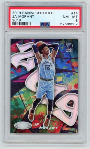 2019 Panini Certified Ja Morant 2019 Graffiti RC PSA 8 #14