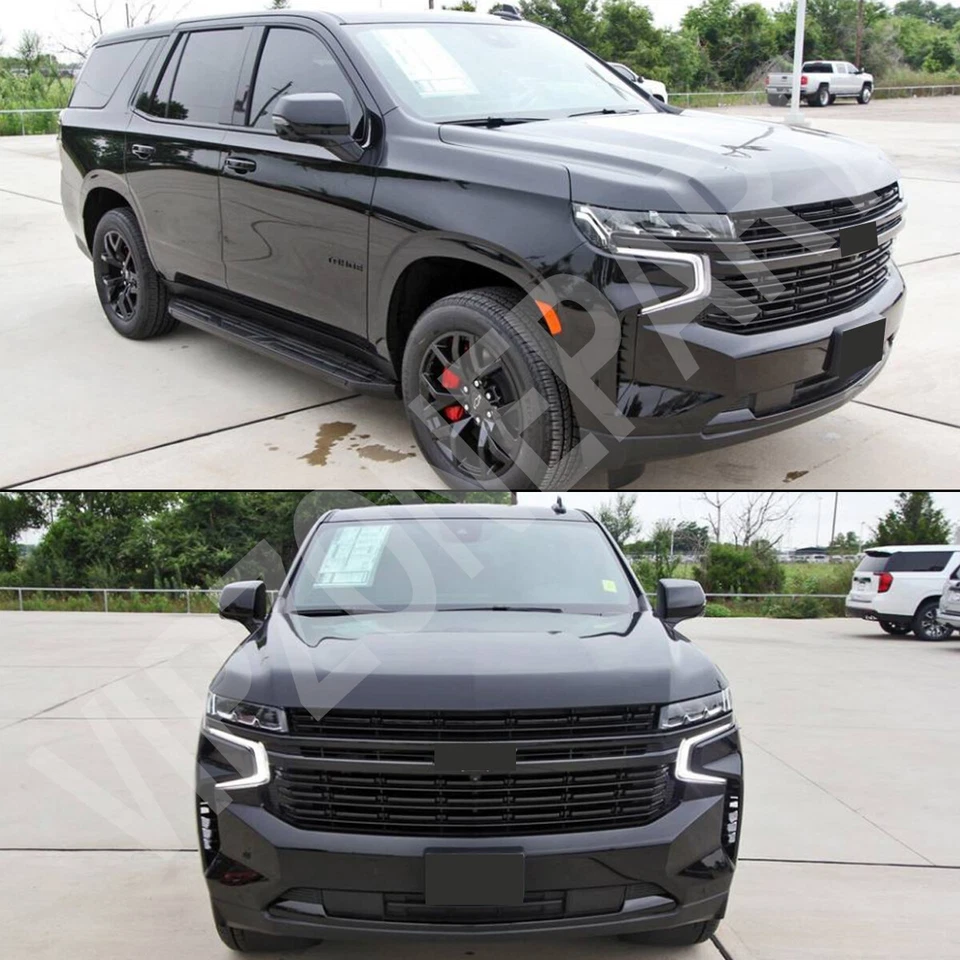 For 2021-2024 Chevrolet Tahoe/Suburban Gloss Black Front Upper Grille Grill Trim - Image 4 of 4