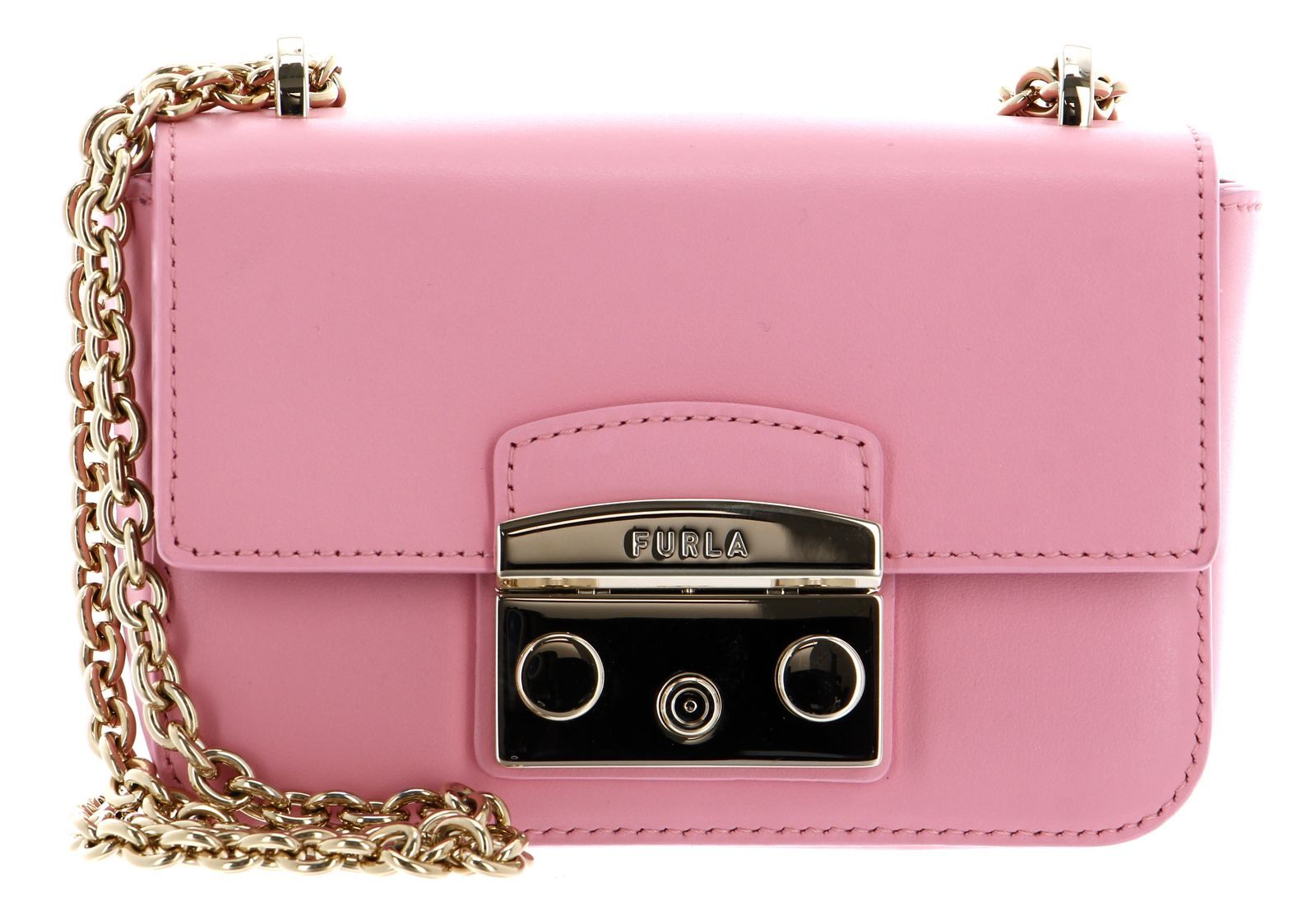 Bolso de hombro FURLA Metropolis Mini Crossbody Begonias rosa nuevo