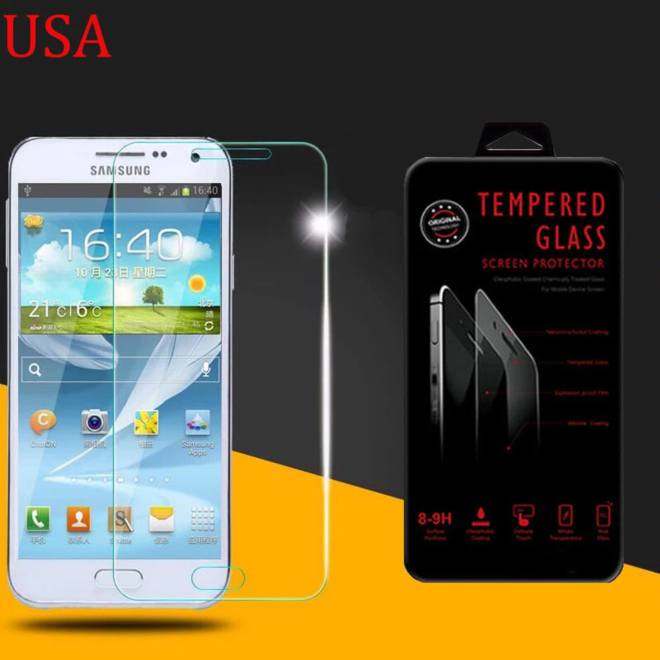 Protector de pantalla de vidrio templado ultra transparente para Samsung Galaxy E5 Foto 2 de 4