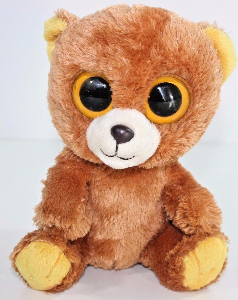 RETIRED TY beanie Baby Babies Boos Boo's Honey Bear inch big eyes Retired  M