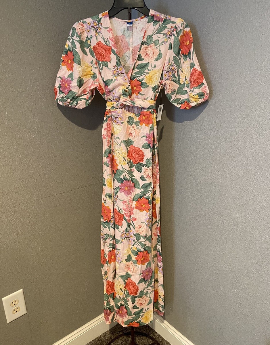 Old Navy Women's Fit &Flare Floral Linen Blend Twist Front Maxi Dress Size M D17 | eBay Old Navy Women's Fit &Flare Floral Linen Blend Twist Front Maxi Dress Size M D17 | eBay