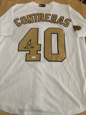 Willson Contreras Chicago Cubs Autographed 2022 All Star Jersey JSA  Certified