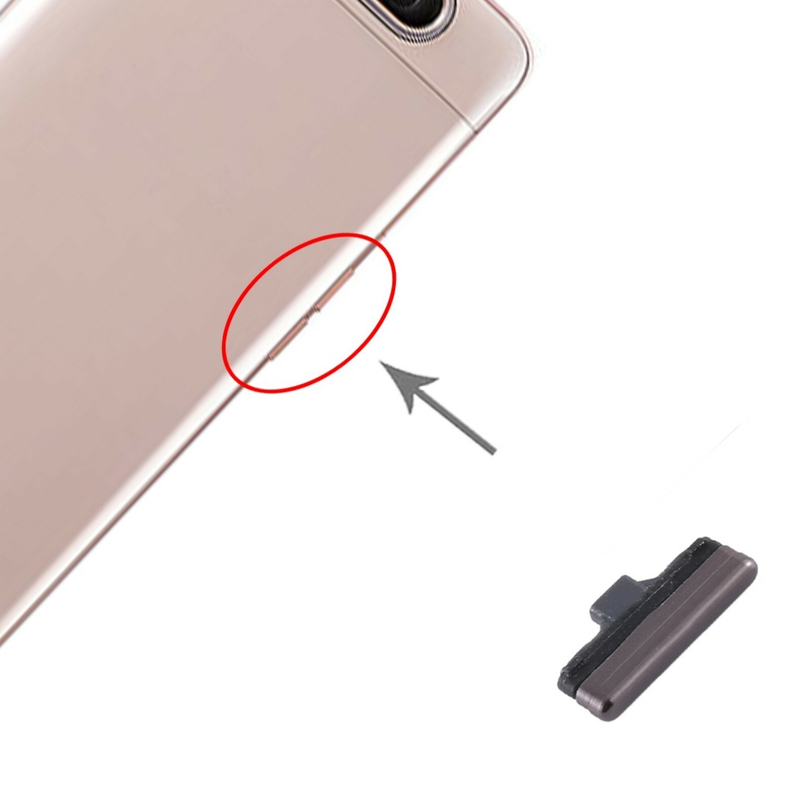 Tasto Pulsante esterno NERO Power Button on off VOLUME PER GALAXY A80 A805F
