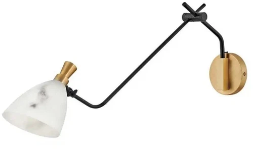 Hinkley Lighting 33792HB Sinclair 1 Light 30" Tall Articulating Brass Sconce S8 - Picture 1 of 3