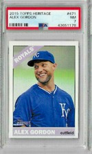 2015 Topps Heritage Alex Gordon PSA 7