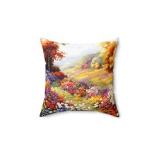 Wild FLower Art Pillow, Cozy Home Decor, Couch Chair Throw Cushion Pillow