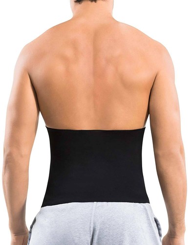 Men's Waist Trainer Body Shaper Sauna Sweat Belt Tummy Control Fat Burner Corset - Picture 20 of 20
