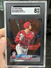 2018 Topps Update Independence Day /76 Shohei Ohtani US189 SGC 8