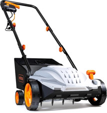VonHaus 30L Lawn Scarifier/Soil Aerator/Rake Electric 1500W Grass Thatch Moss