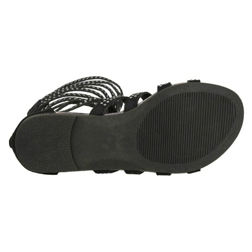 Girls Spot On Knee High Gladiator Sandals H0222 - Picture 13 of 30