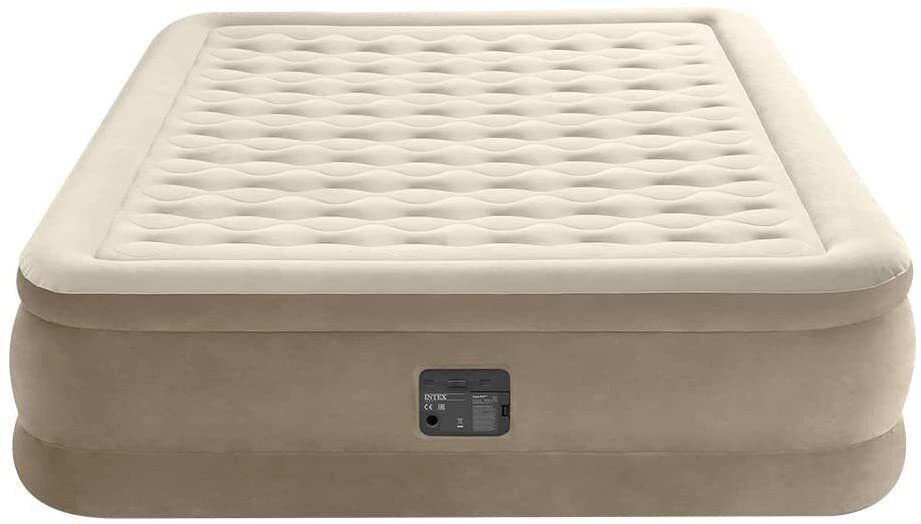 Intex Luftbett Ultra Plush Bed Queen 230 V Beige 203 x 152 x 46