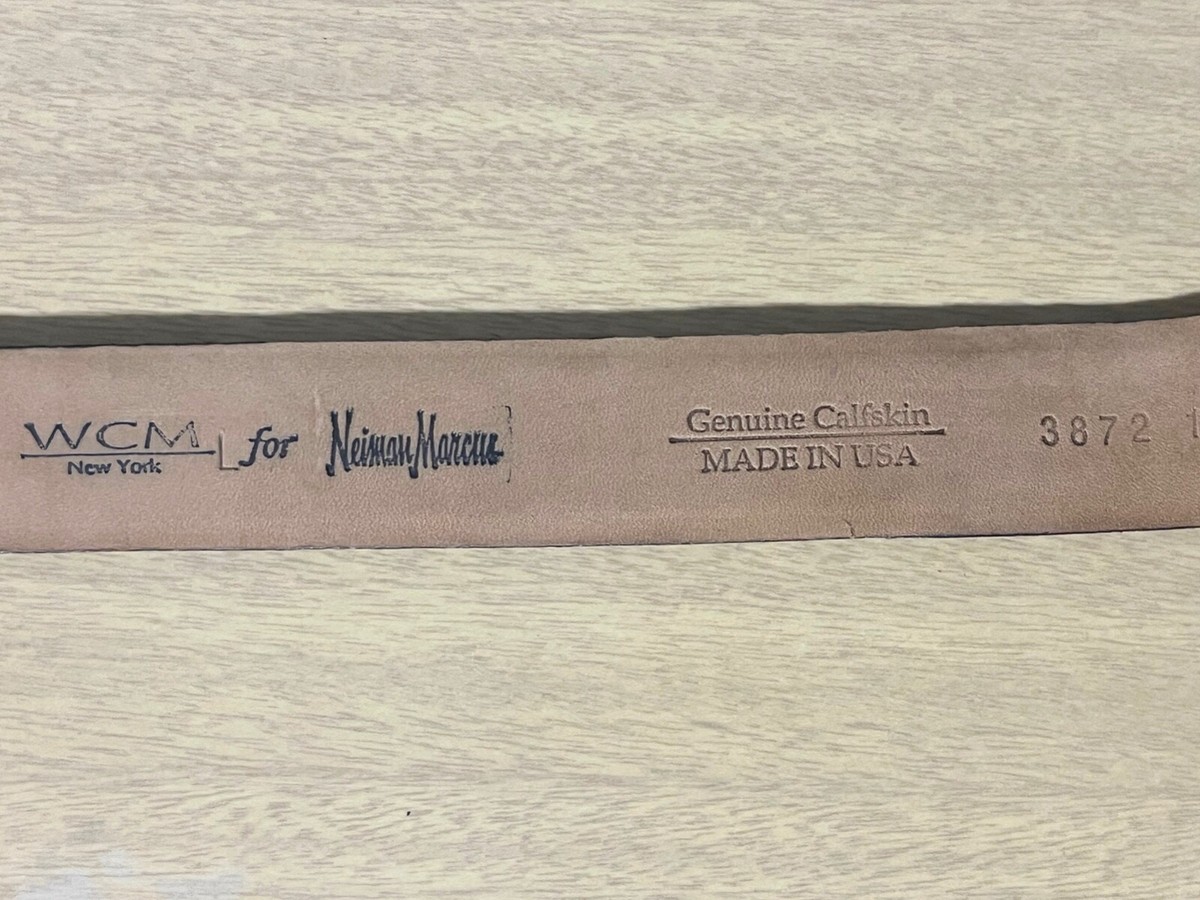 WCM New York for Neiman Marcus Genuine Leather Belt WCM New York Ladies Leather Belt With Sterling Horse Belt  main image 4