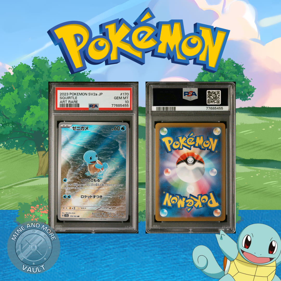 Pokemon PSA 10 Japanese Squirtle Art Rare AR 170/165 SV2a