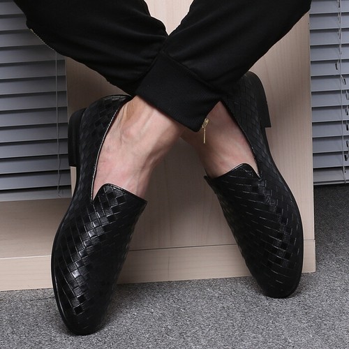 Trendy Men Fashion Pu Leather Comfort Business Loafers Lazy Driving Shoes - Picture 3 of 9