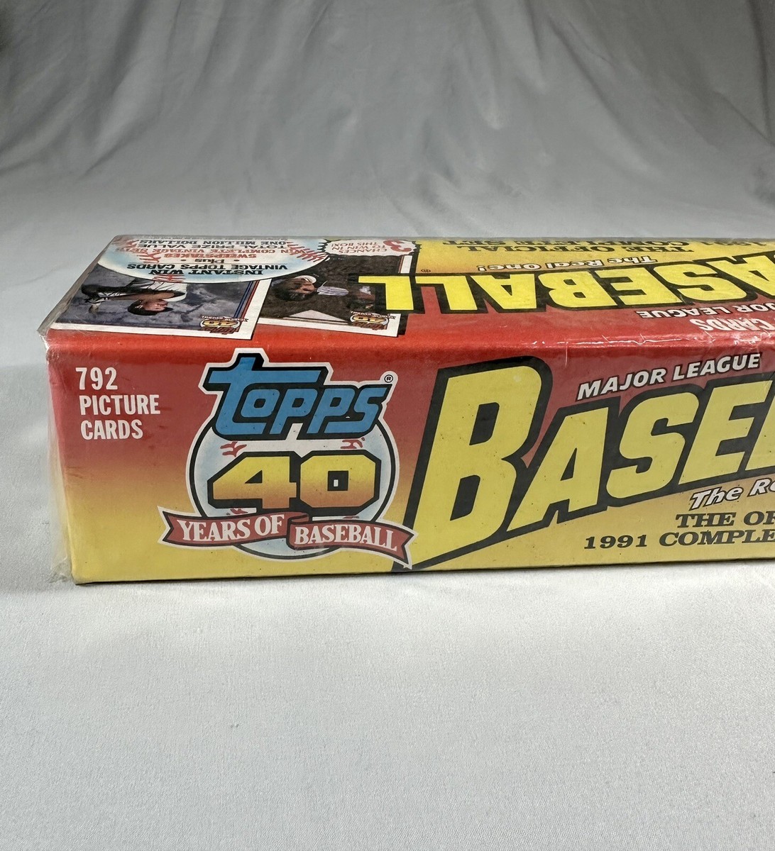 Topps 40 Years of Baseball Official 1991 Complete Set 792 Baseball