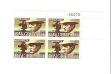 Scott  # 1555 US  D W Griffith  Plate Block    M/NH O/G