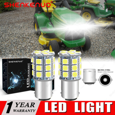 2 Headlight LED Bulbs for John Deere LX255 LX266 LX277 LX279 LX280 LX289 Tractor