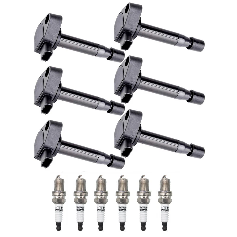 Juego de 6 bobinas de encendido + 6 bujías para Honda Pilot V6 2003-2008 3,5 L UF242 Foto 2 de 4