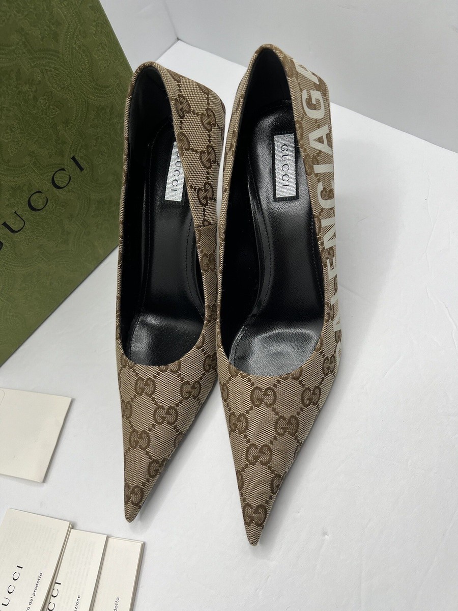 Gucci x Balenciaga The Hacker Project Women's Knife Pumps GG