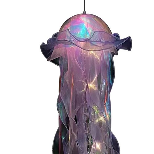 2Pcs Jellyfish Atmosphere Nightlight Creative Bedroom Light for Room Decor(Purpl - Picture 6 of 6
