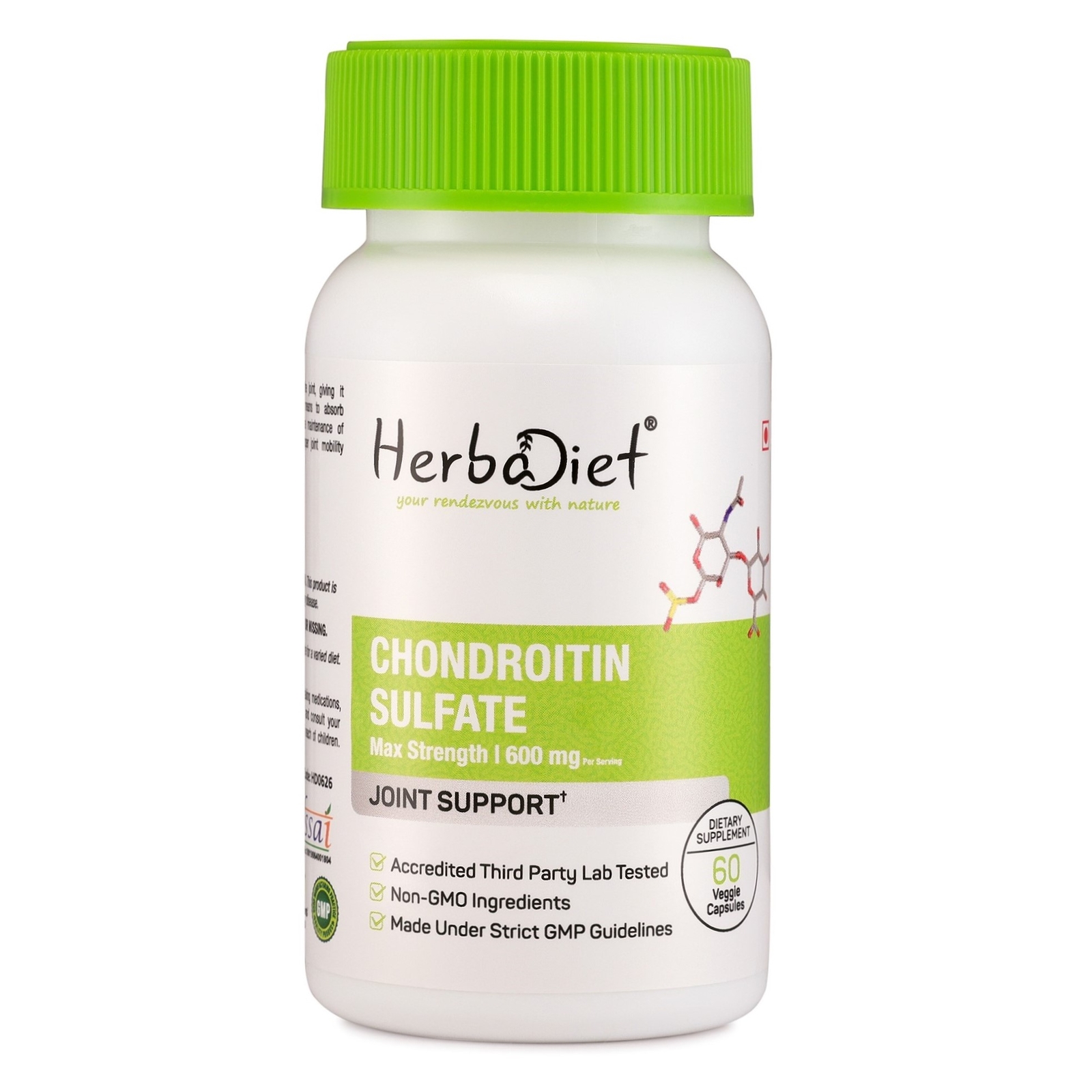 Cápsula de sulfato de condroitina soporte articular alivio del dolor ayuda antiinflamatoria