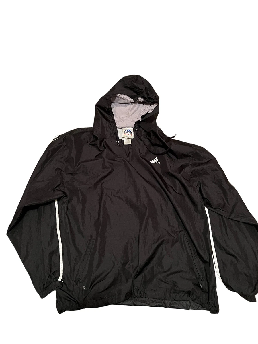 Vintage Adidas Black XL Winderbreaker RN 88387 CA 00411