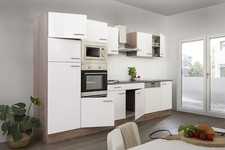 Cuisine équipée kitchenette Chêne York Blanc Oliver 340 CM respekta