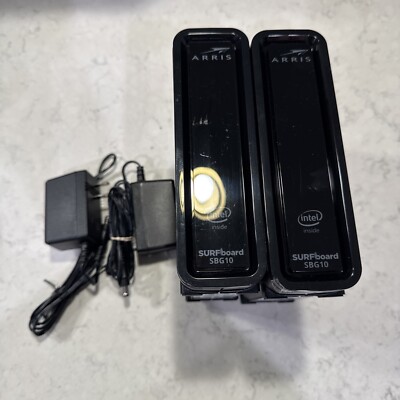 Arris SBG10 Surfboard DOCSIS 3.0 Cable Modem & Wifi Router Lot Of 2