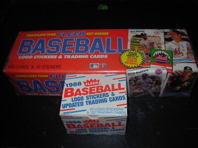 1988 Fleer Baseball Sealed Set Plus 1988 Updated and Traded Baseball Set
