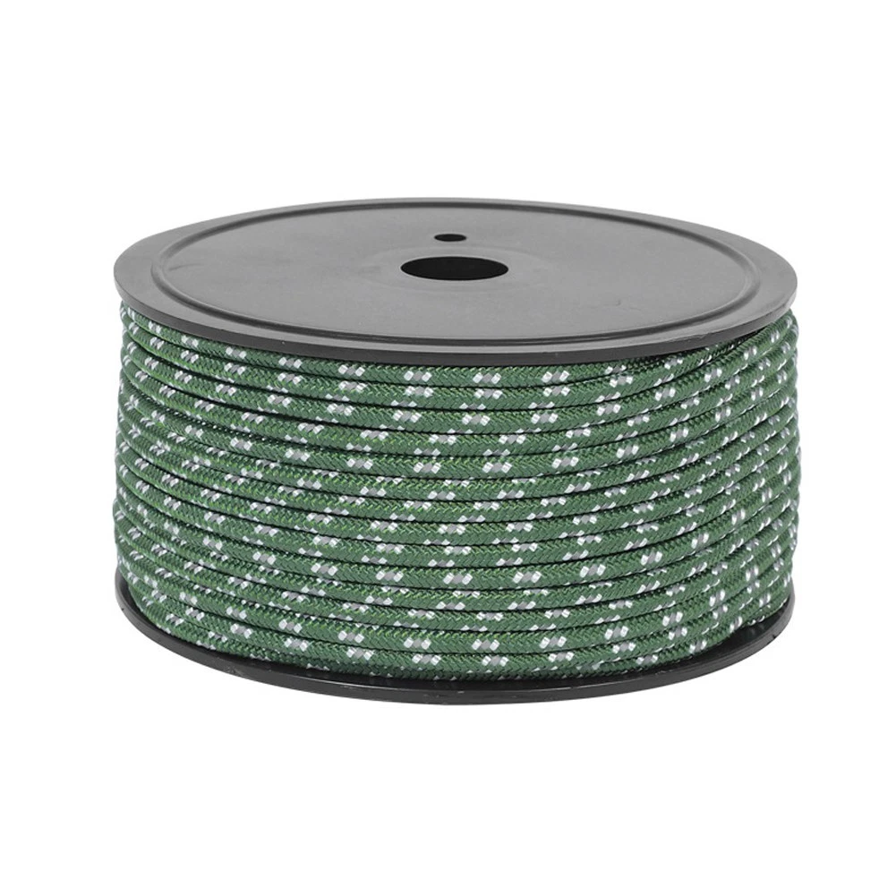 Lightweight Camping Essential 50M Nylon Tent Rope with Reflective Material