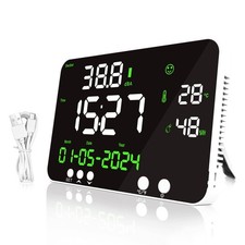 Decibel Meter Wall Mounted LCD Digital Sound Level Meter Noise Monitor 30-130dB