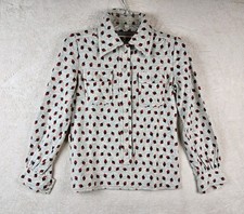 Vintage Miss Dior Wool Long Sleeve Collared Top Size 9