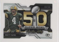 2015 Topps Chrome Mini Super Bowl 50 Die-Cut Refractor 49/50 Brett Favre HOF 1j6
