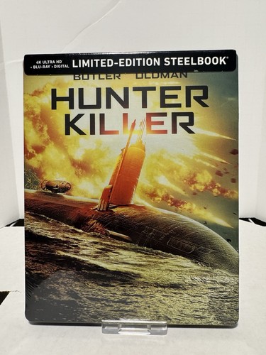 Hunter Killer Steelbook (4K Ultra HD + Blu-ray) Factory Sealed