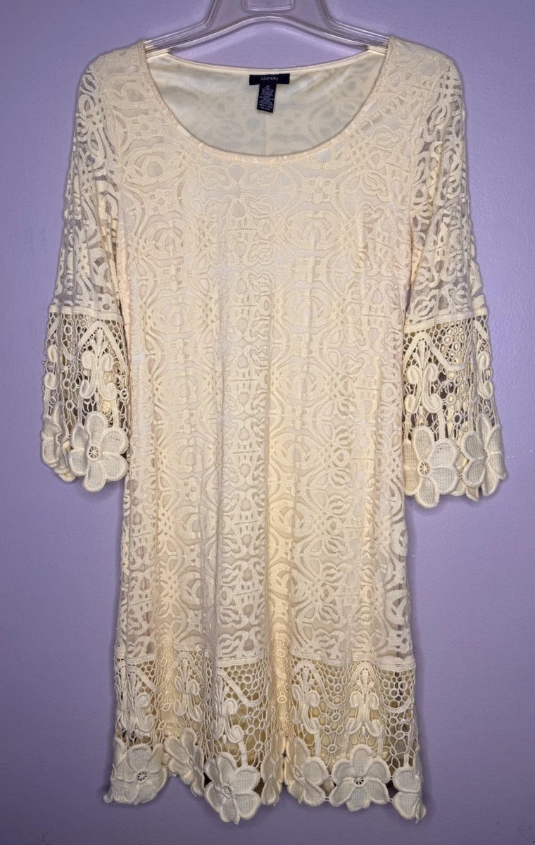 alfani crochet dress New Alfani Plus Size XXL Black Lace and