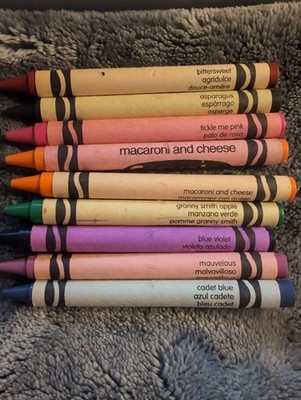 Vintage Crayola Crayon Lot Used Crayons Mixed Colors Retired Colors
